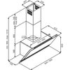 Okap GLOBALO Zenesor 60.2 Czarny 700m3/h 64dB klasa B Szerokość [cm] 60