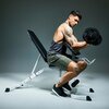 Ławka do ćwiczeń GORILLA SPORTS 100770-00022-0001 Wsporniki sztangi Nie