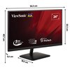Monitor VIEWSONIC VA2408-MHDB (VS19772) 24" 1920x1080px IPS 100Hz 1 ms [MPRT] Częstotliwość odświeżania obrazu [Hz] 100
