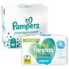 Pieluchy PAMPERS Premium Care 1 (156 szt.) + Chusteczki nawilżane PAMPERS Harmonie Aqua (144 szt.)