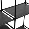 Garderoba na ubrania GOCKOWIAK Syntia Czarny Materiał Stal malowana proszkowo + płyty laminowane