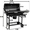 Grill węglowy GOCKOWIAK Barel 70 x 35 cm Wysokość [cm] 93