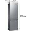 Lodówka SAMSUNG RB38T607BS9 EF No Frost 203cm Szczotkowana stal nierdzewna Funkcje dodatkowe Cool Select Plus