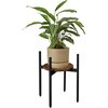 Kwietnik LOFTINSPIRED Torre Rustic 40 cm Czarny Liczba półek [szt.] 1