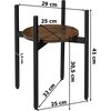Kwietnik LOFTINSPIRED Torre Rustic 40 cm Czarny Głębokość [cm] 32