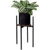 Kwietnik LOFTINSPIRED Torre Rustic 60 cm Czarny Kolor dominujący Czarny