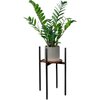 Kwietnik LOFTINSPIRED Torre Rustic 60 cm Czarny Liczba półek [szt.] 1