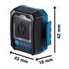 Moduł odbiornika BOSCH GCT 30-42 1600A02GG1 Liczba elementów 4