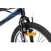 Rower dziecięcy KARBON BMX 20 cali dla chłopca Czarno-niebieski Wiek 8 lat