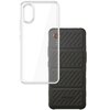 Przezroczyste etui 3MK Armor Case do Samsung Galaxy XCover 7 jest pokazane obok telefonu z czarną, teksturowaną obudową. Na obudowie telefonu widoczny jest napis "SAMSUNG".