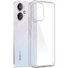 Przezroczyste etui 3MK Clear Case do telefonu Xiaomi Redmi 13C 5G jest pokazane obok telefonu z gradientowym tyłem, na którym widoczne są dwa obiektywy aparatu oraz napisy "AI CAM" i "50MP". Na dole telefonu znajduje się logo "Redmi" oraz oznaczenie "5G".
