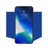 Na zdjęciu znajduje się smartfon z wyświetlaczem pokazującym godzinę 11:25 i datę "Monday, June 3". W tle widoczny jest niebieski kształt, a na ekranie telefonu znajduje się przezroczysta osłona ochronna.