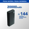 Powerbank CELLULARLINE Essence 20000 mAh 12W Czarny Typ baterii Litowo-polimerowa