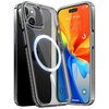 Przezroczyste etui na telefon z widocznym okrągłym wzorem na tylnej części, obok telefonu z kolorowym ekranem. Na ekranie telefonu widoczna jest godzina 9:41, data "Wed 7", poziom naładowania baterii 10% oraz ikony zasięgu i Wi-Fi.