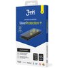 Opakowanie produktu "Folia ochronna 3MK SilverProtection+ do Honor 200" jest w kolorze niebiesko-białym z widocznym logo "3mk Protection" oraz napisem "premium protection SilverProtection+". Na opakowaniu znajdują się informacje o właściwościach folii, ta