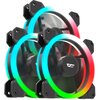 Wentylator DARKFLASH DR11 Czarny (3 szt.) Podświetlenie ARGB