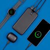 Powerbank HAMA PD 20 20000 mAh Antracytowy Liczba portów wyjściowych [szt] 3