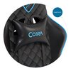 Fotel COBRA Draco CRF192 Czarno-niebieski Zagłówek Tak