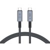 Kabel USB Typ-C - USB Typ-C TECH-PROTECT UltraBoost Max USB 4.0 8K 40GBPS PD240W 1 m Szary