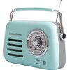 Radio VINTAGE CUISINE Analogowe Przenośne Chrom Miętowy Zakresy fal radiowych FM