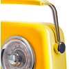 Radio VINTAGE CUISINE Analogowe Przenośne Chrom Żółty Zasilanie Akumulatorowe
