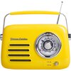 Radio VINTAGE CUISINE Analogowe Przenośne Chrom Żółty Rodzaj Przenośne