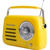 Radio VINTAGE CUISINE Analogowe Przenośne Chrom Żółty Zakresy fal radiowych FM