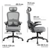 Fotel DIABLO CHAIRS V-Light Szary Podświetlenie RGB Nie