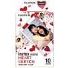 Wkłady do aparatu FUJIFILM Instax Mini Heart Sketch 10 arkuszy Powierzchnia Błyszcząca