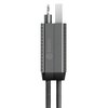 Kabel USB-A/USB-C - USB-C/Lightning ENERGEA Bazic GoCharge Alucable 60W 0.15m Czarny Obsługiwane zasilanie [W] do 60