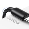 Kabel USB-C - USB-C USAMS US-SJ711 60W 1 m Czarny Długość [m] 1