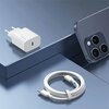Ładowarka sieciowa USAMS T65 OYXLTZ01 20W Biały + kabel USB-C - USB-C Grubość [mm] 27.6