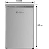 Lodówka SMITH&BROWN SFTTF-212-SE3 85cm Srebrna Kompresor inwerterowy Nie