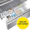 Lodówka HAIER HFR79F19EFGK Side by Side No Frost 190cm Szafirowe szkło Kompresor inwerterowy Nie