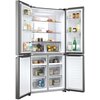 Lodówka HAIER HCR7818DNMM Side by Side No Frost 181.5cm Inox Pojemność [l] 311 chłodziarka + 156 zamrażarka