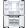 Lodówka HAIER HCR7818DNMM Side by Side No Frost 181.5cm Inox Szklane wykończenie drzwi Nie
