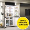 Lodówka HAIER HCR7818DNMM Side by Side No Frost 181.5cm Inox Kolor / wykończenie frontu Inox