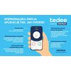 Zamek elektroniczny TEDEE GO TLV2.0B Grafitowy z przyciskiem Dedykowana aplikacja Tedee