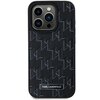 Etui KARL LAGERFELD Leather Monogram Metal Logo do Apple iPhone 15 Pro Max Czarny Model telefonu iPhone 15 Pro Max