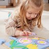 Puzzle drewniane FISHER PRICE Kwiaty dla dzieci HXT97 Rodzaj Drewniane