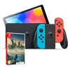 Konsola NINTENDO Switch Oled Czerwono-niebieska + Dziedzictwo Hogwartu (Hogwarts Legacy) Gra NINTENDO SWITCH
