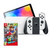 Konsola NINTENDO Switch Oled Biała + Mario Odyssey Gra NINTENDO SWITCH