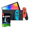 Konsola NINTENDO Switch Oled Czerwono-niebieska + EA SPORTS FC 24 Gra NINTENDO SWITCH