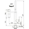 Bateria FRANKE Vital J 120.0621.229 Chrom Bateria trójdrożna Nie