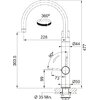 Bateria FRANKE Vital J 120.0621.312 Czarny/stal Rodzaj baterii Jednodźwigniowa