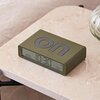 Budzik LEXON Flip Classic Khaki Materiał Tworzywo ABS