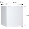Lodówka HYUNDAI RSC050WW8E 51cm Biała Liczba drzwi 1