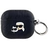 Etui na słuchawki KARL LAGERFELD Monogram Karl & Choupette Head do Apple AirPods 3 Czarny