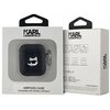 Etui na słuchawki KARL LAGERFELD Monogram Choupette Head do Apple Airpods 1/2 Czarny Kompatybilność Apple AirPods 1 gen