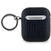 Etui na słuchawki KARL LAGERFELD Monogram Choupette Head do Apple Airpods 1/2 Czarny Kompatybilność Apple AirPods 2 gen